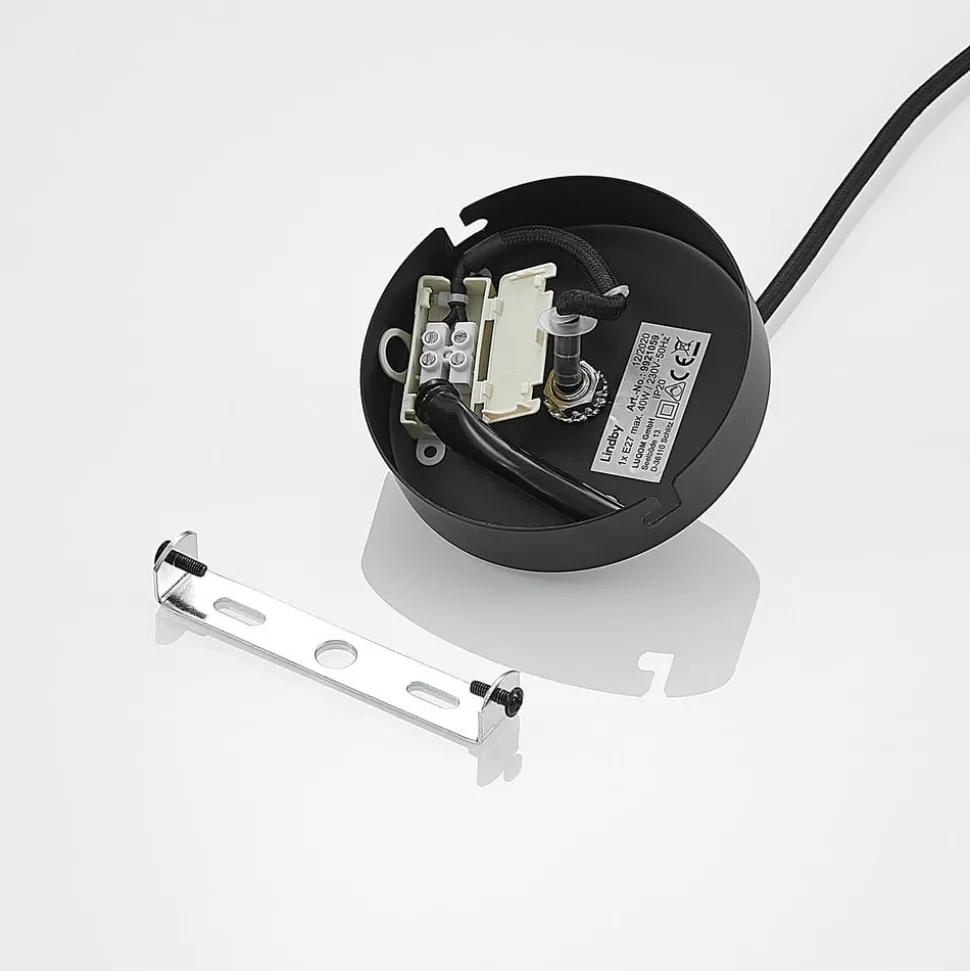 Lindby Canyana hanglamp, naturel, rotan, Ø 22 cm