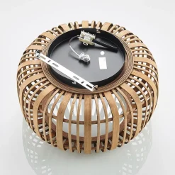 Lindby Canyana plafondlamp, naturel, rotan, Ø 40 cm