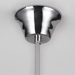 Lindby Casparia kroonluchter, chroomkleurig, kristal, E14