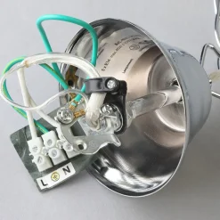 Lindby Casparia kroonluchter, chroomkleurig, kristal, E14