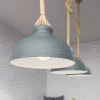 Lindby Chaby hanglamp in betonlook, 3-lamps
