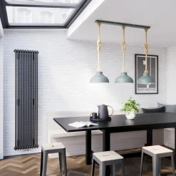 Lindby Chaby hanglamp in betonlook, 3-lamps