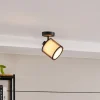 Lindby Chizoma plafondspot 1-lamp kap van stof