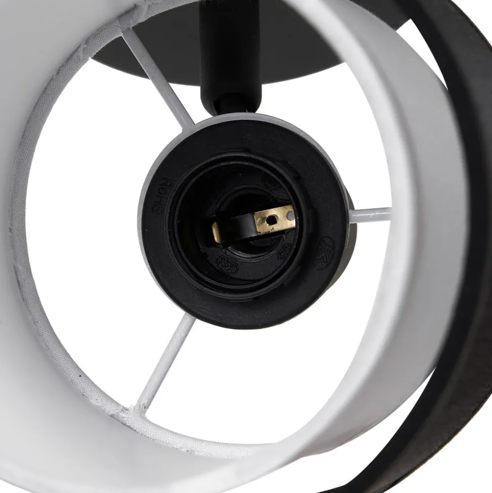 Lindby Chizoma plafondspot 1-lamp kap van stof