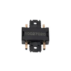 Lindby connector Lumaro, 180°, zwart, kunststof, set van 2