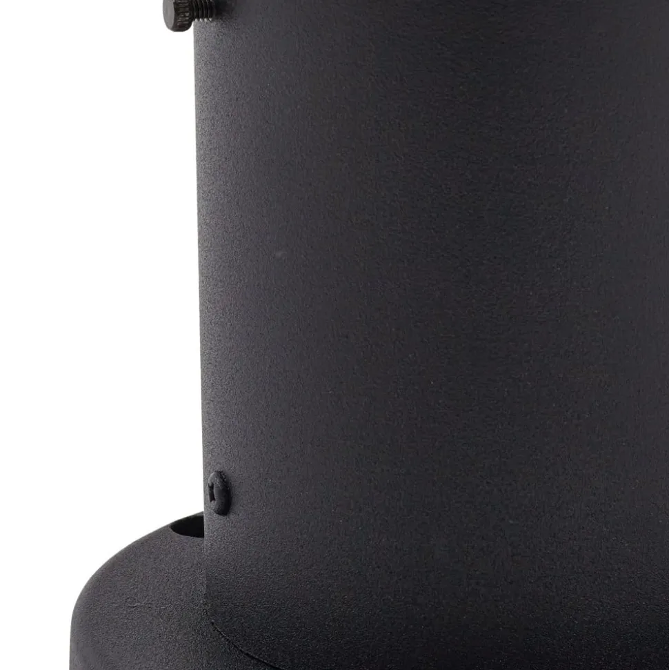 Lindby Dangan sokkellamp, wit, hoogte 32 cm, glas, metaal