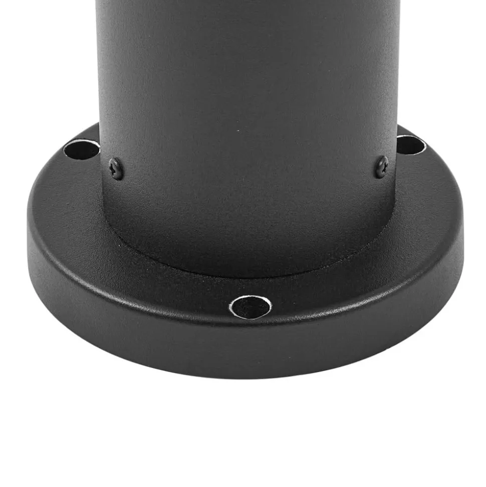 Lindby Dangan sokkellamp, wit, hoogte 32 cm, glas, metaal