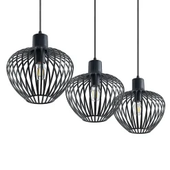 Lindby Deandre hanglamp, 3-lamps