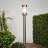 Lindby Djori tuinpadverlichting, 80 cm, aluminiumkleurig, roestvrij staal, E27