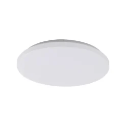 Lindby Doki LED buiten plafondlamp, 34 cm, wit, kunststof