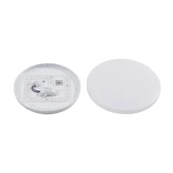 Lindby Doki LED buiten plafondlamp, 26 cm, wit, kunststof