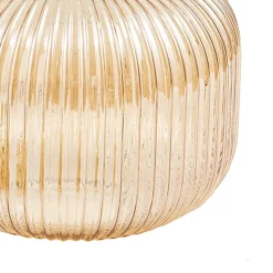 Lindby Doroteo hanglamp, 25 cm, 1-lamp, amber, glas