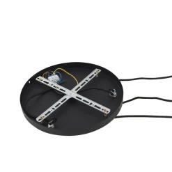 Lindby Doroteo hanglamp, 3-lamps, groen/amber/grijs, glas