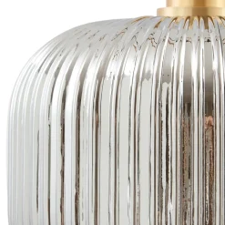 Lindby Doroteo hanglamp, 1-lamp, grijs, glas