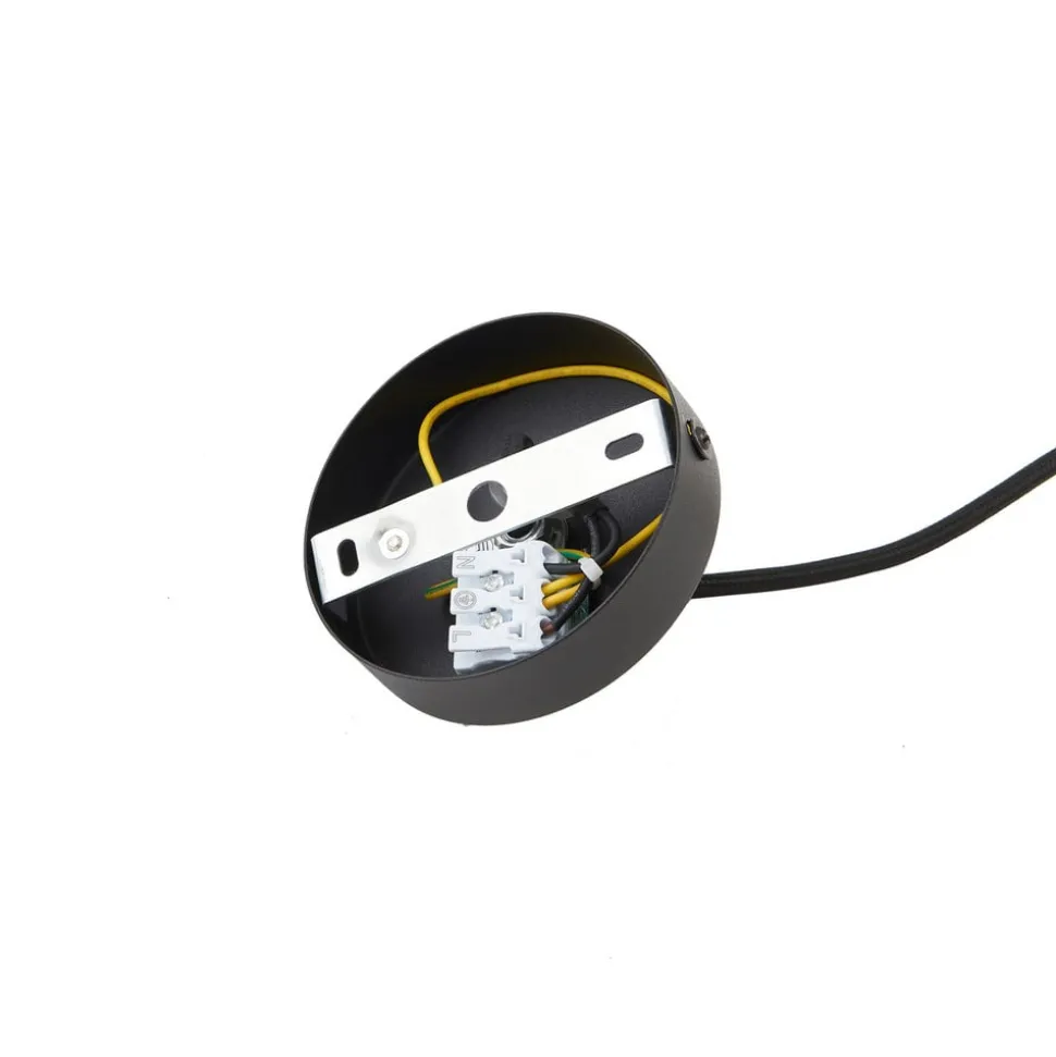 Lindby Doroteo hanglamp, 1-lamp, grijs, glas