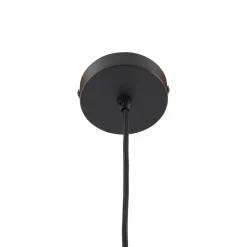 Lindby Doroteo hanglamp, 1-lamp, grijs, glas