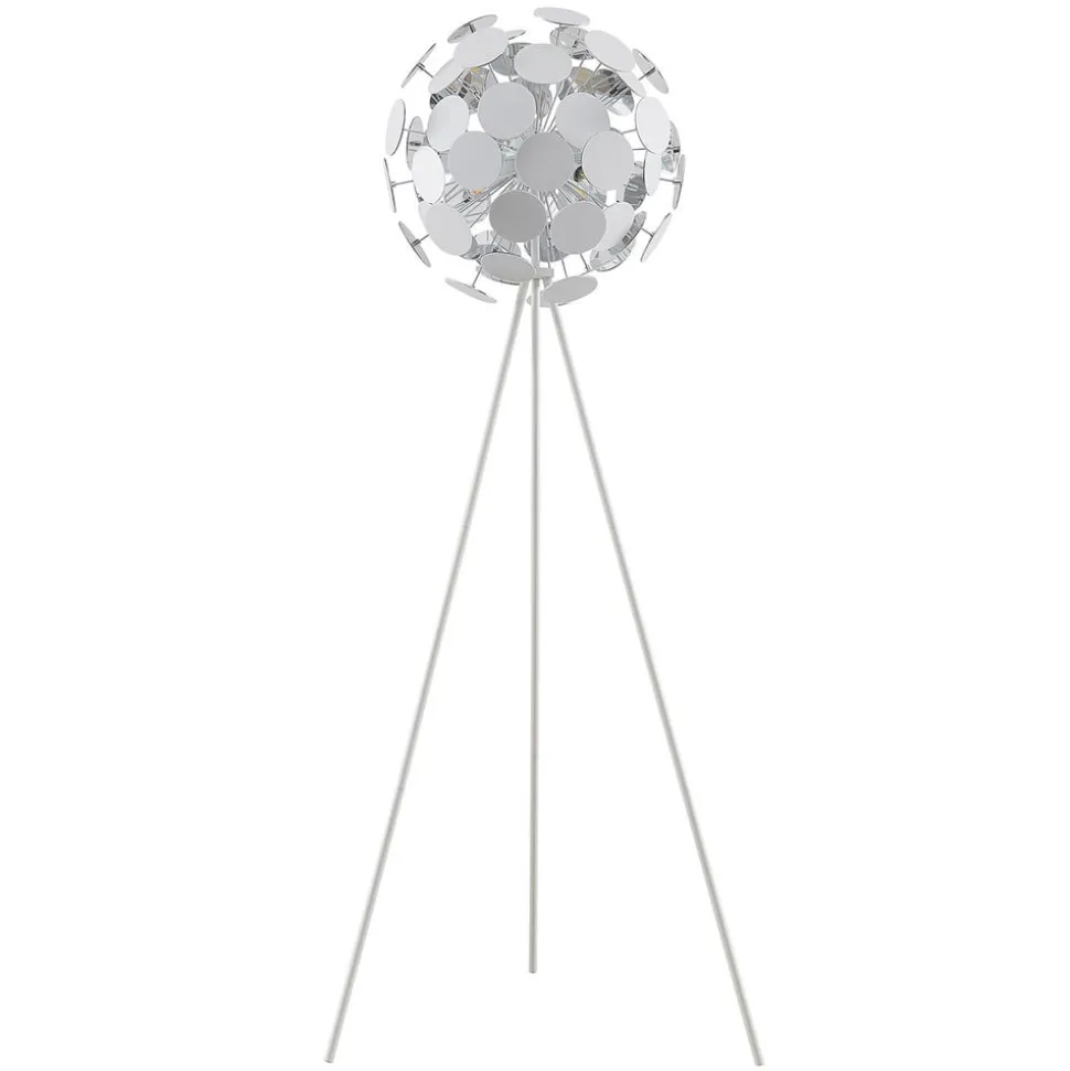 Lindby Dotani vloerlamp met bollamp, wit