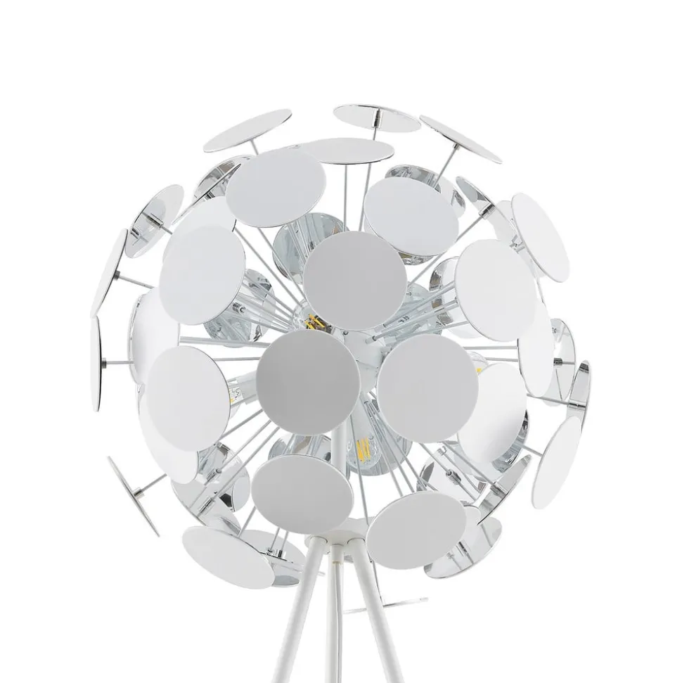 Lindby Dotani vloerlamp met bollamp, wit