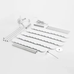 Lindby Dotani vloerlamp met bollamp, wit