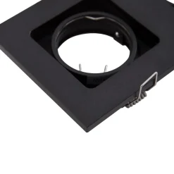 Lindby downlight Thorid, zwart, 19 x 10 cm, 2-lamps, GU10