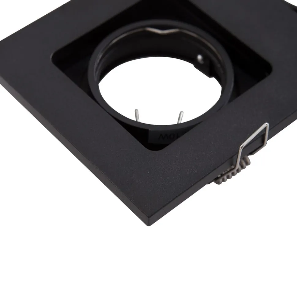 Lindby downlight Thorid, zwart, 19 x 10 cm, 2-lamps, GU10