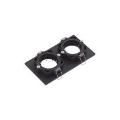 Lindby downlight Thorid, zwart, 19 x 10 cm, 2-lamps, GU10