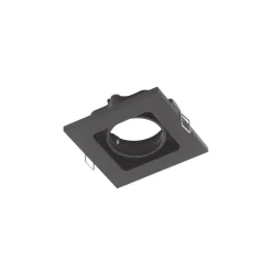 Lindby downlight Thorid, zwart, 10 x 10 cm, set van 10, GU10