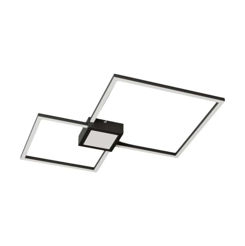 Lindby Duetto LED plafondlamp antraciet 28 W
