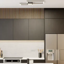 Lindby Duetto LED plafondlamp antraciet 28 W