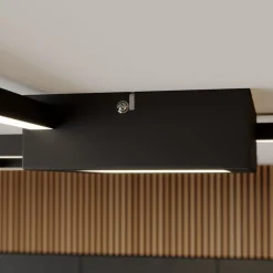 Lindby Duetto LED plafondlamp antraciet 28 W