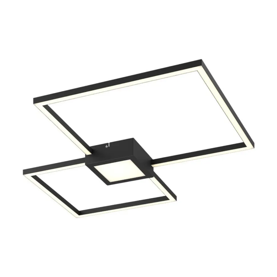 Lindby Duetto LED plafondlamp antraciet 28 W