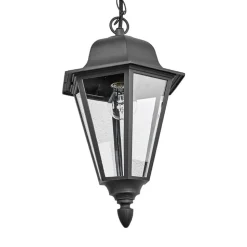 Lindby Edana buiten hanglamp, 40 cm, antraciet, E27, IP44
