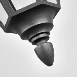 Lindby Edana buiten hanglamp, 40 cm, antraciet, E27, IP44