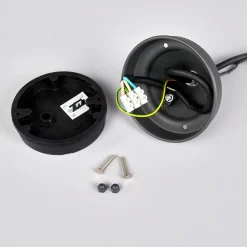 Lindby Edana buiten hanglamp, 40 cm, antraciet, E27, IP44