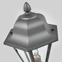 Lindby Edana sokkellamp, 52 cm, antraciet, E27, IP44