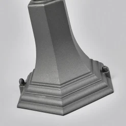 Lindby Edana sokkellamp, 52 cm, antraciet, E27, IP44