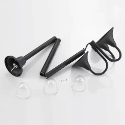 Lindby Edric lantaarnpaal, hoogte 215 cm, antraciet, aluminium