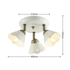 Lindby Efgenia plafondspot, 3-lamps
