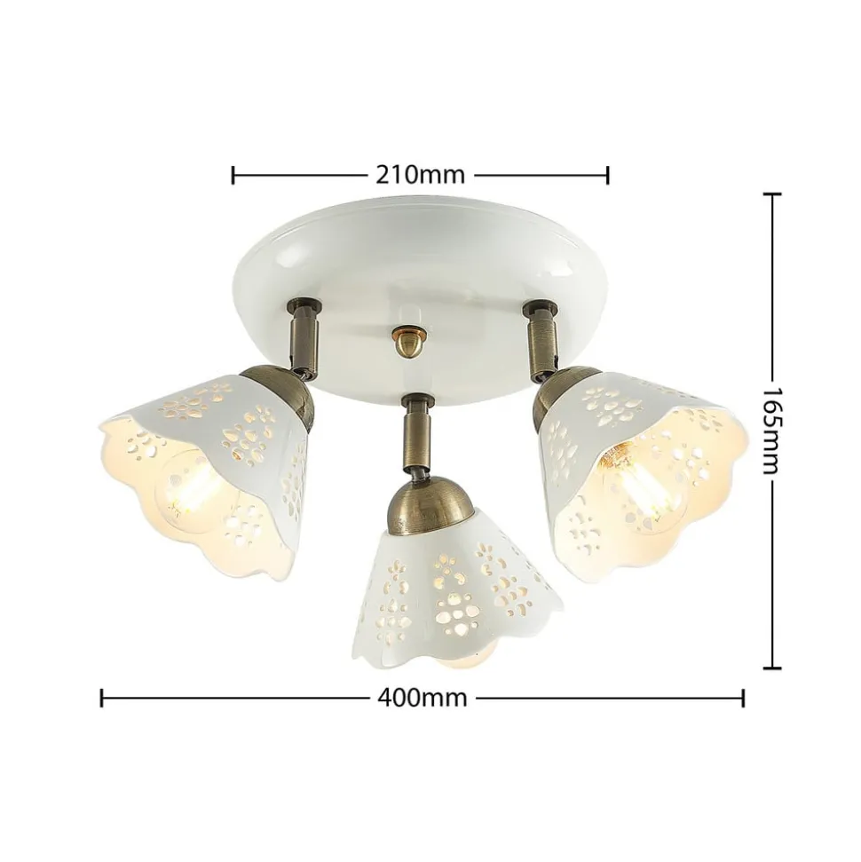 Lindby Efgenia plafondspot, 3-lamps