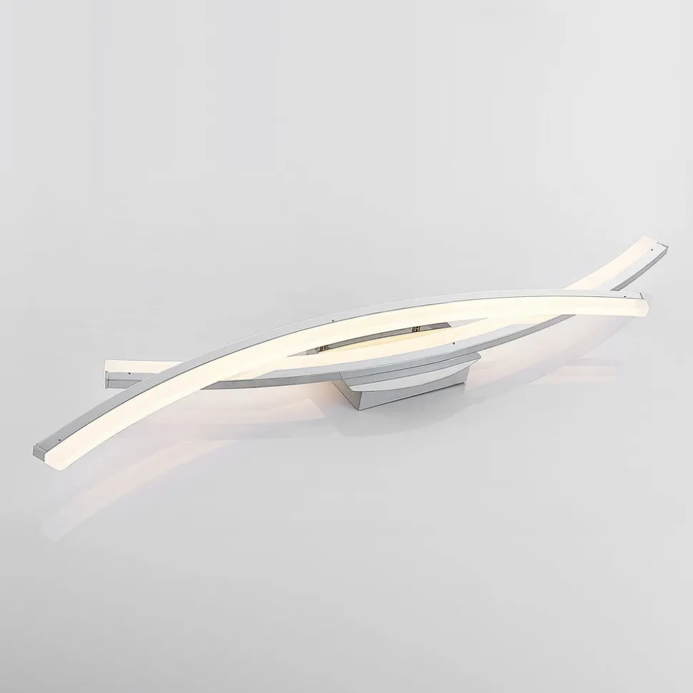 Lindby Elarit LED plafondlamp, verchroomd