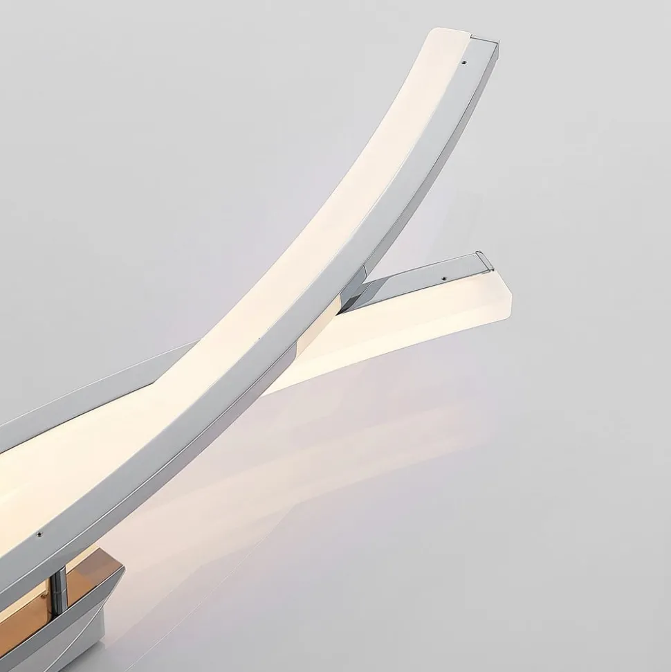 Lindby Elarit LED plafondlamp, verchroomd