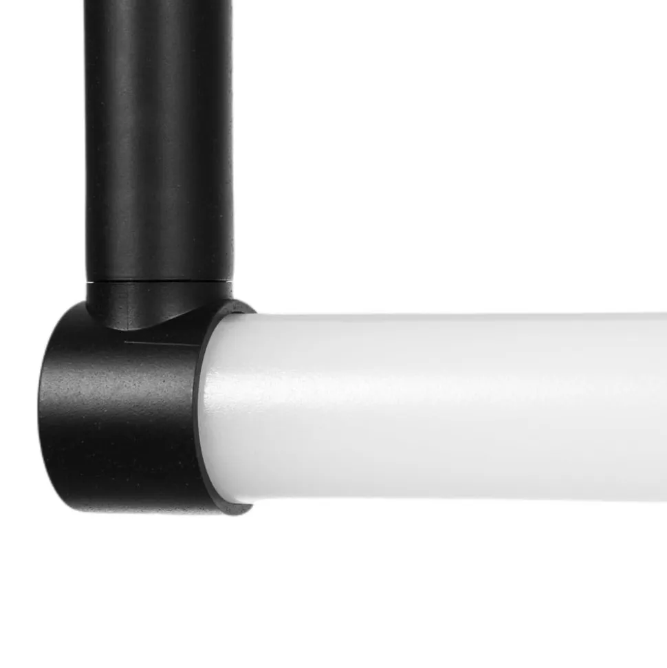 Lindby Eleri LED spiegellamp, zwart