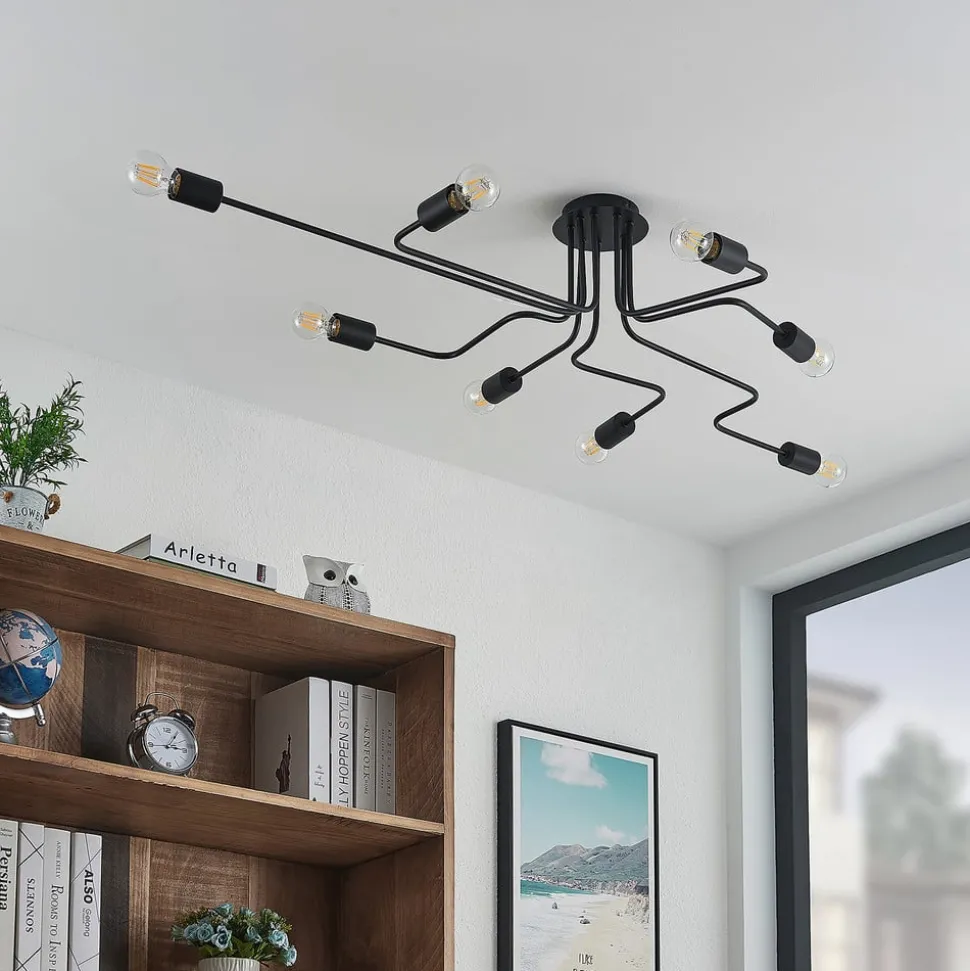 Lindby Elimar plafondlamp, 8-lamps