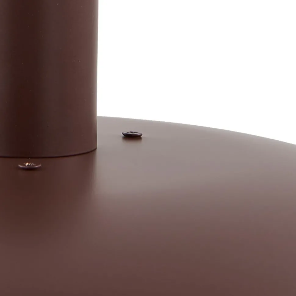 Lindby Elorri hanglamp, bruin, metaal, Ø 38 cm