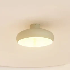 Lindby Elover plafondlamp, lichtgroen, Ø 45 cm, ijzer