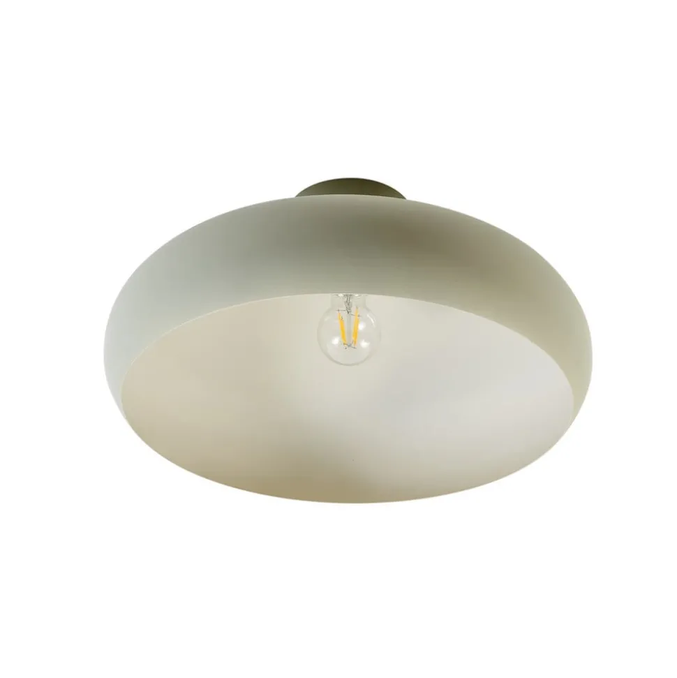 Lindby Elover plafondlamp, lichtgroen, Ø 45 cm, ijzer