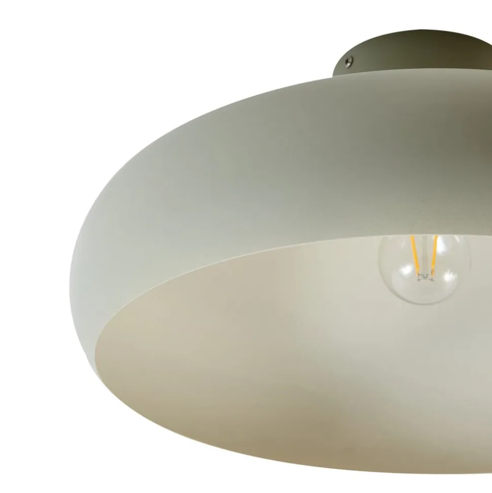 Lindby Elover plafondlamp, lichtgroen, Ø 45 cm, ijzer