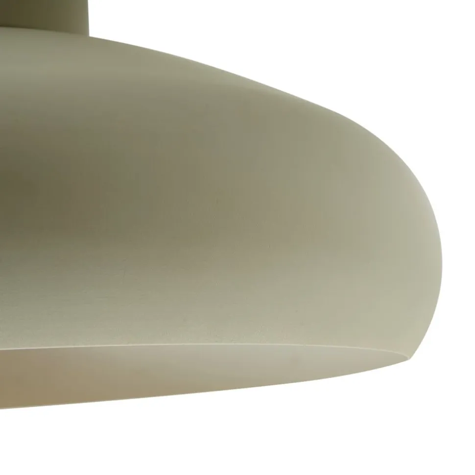 Lindby Elover plafondlamp, lichtgroen, Ø 45 cm, ijzer