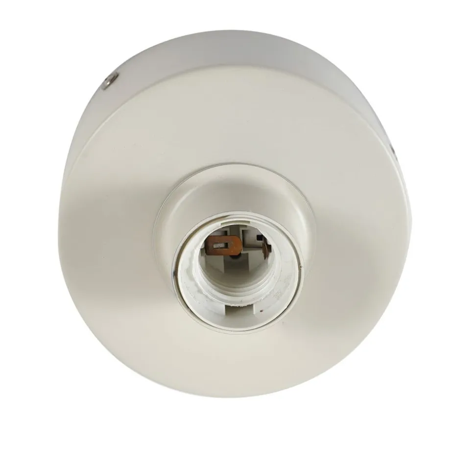 Lindby Elover plafondlamp, beige, Ø 45 cm, ijzer