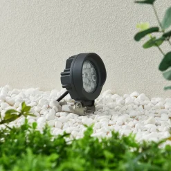 Lindby Emar LED prikspot in donkergrijs